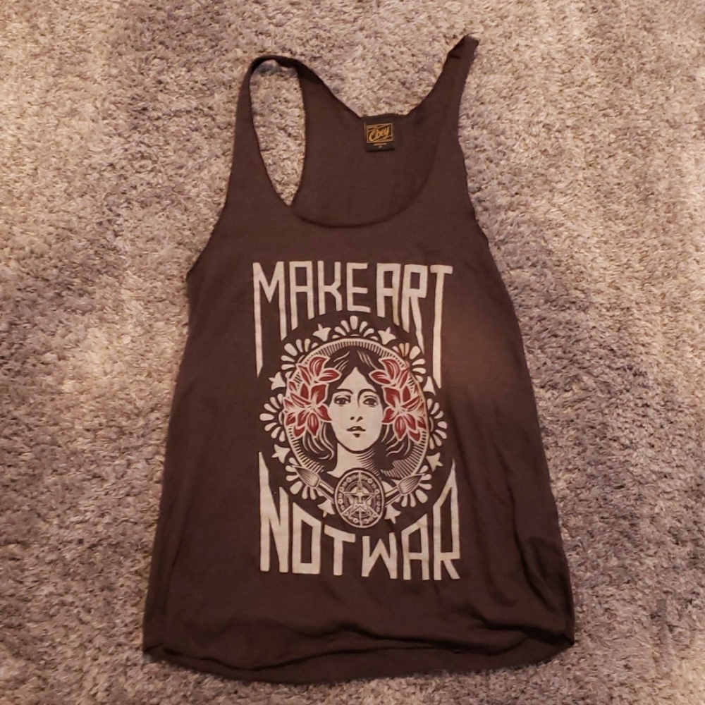 Make art not war tank